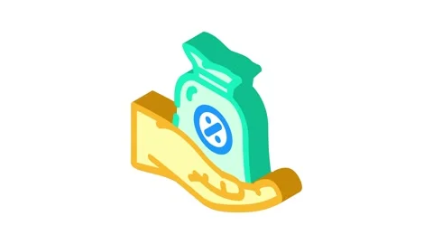 Commission payment affiliate program isometric icon animation 库存影片 327276281