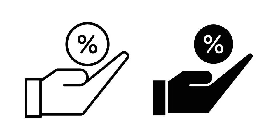 Commissions icon concept. best for web design Stock Illustration