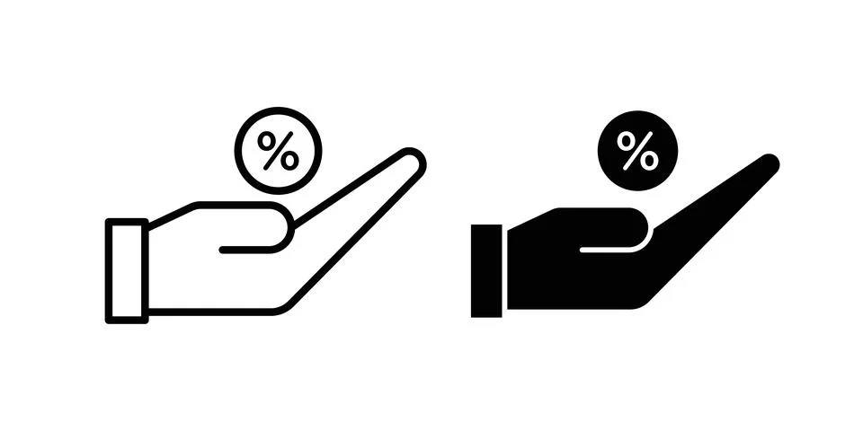 Commissions icon illustration. Pixel perfect vector graphics Stock Illustration