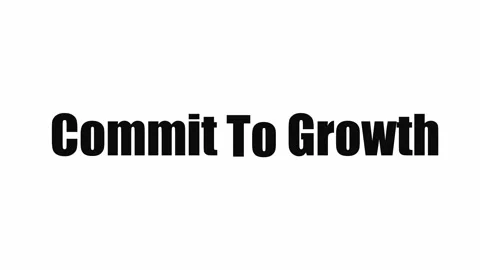 Commit To Growth Motivational Text Animation 스톡 동영상 339953421