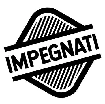 Commited stamp on white Illustrazione stock