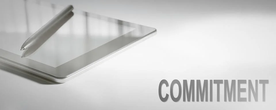COMMITMENT Business Concept Digital Technology. Graphic Concept. 写真素材
