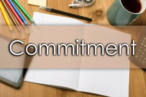 Commitment - business concept with text 写真素材