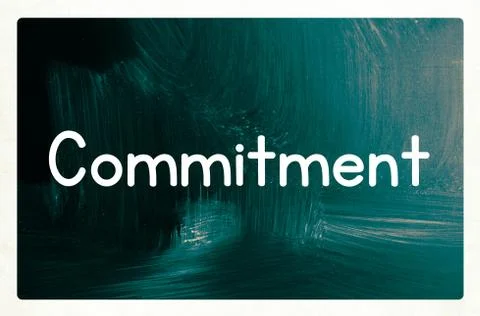 Commitment concept 库存插图