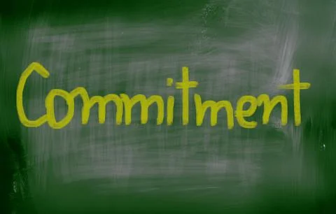 Commitment concept Stock Illustration