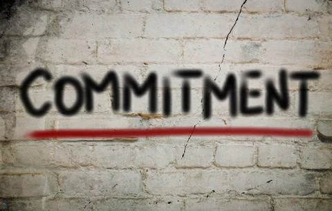 Commitment concept 库存插图
