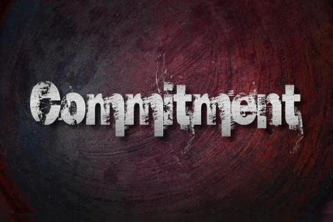 Commitment concept 스톡 일러스트