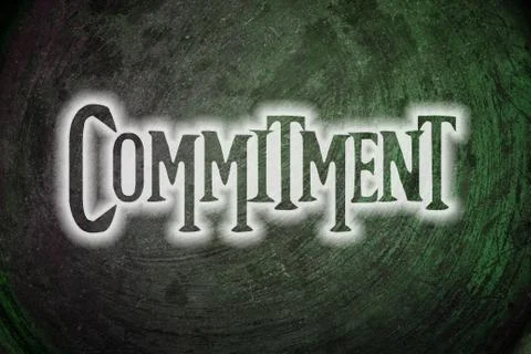 Commitment concept Stock Illustration