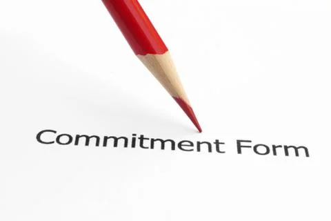 Commitment form Stock Photos