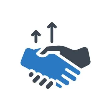 Commitment glyph color icon Stock Illustration