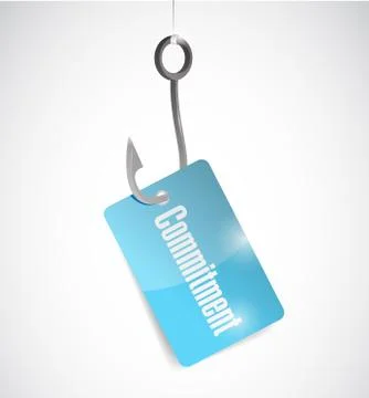 Commitment hook illustration design Stock Illustration