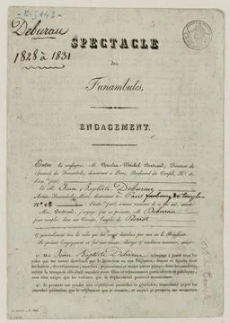 Commitment by Jean-Baptiste Deburau at the ThÃ Ã¢tre des Funamules on Dece Stock Photos