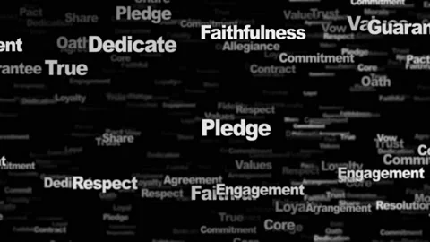 COMMITMENT Keywords Animation, Background, Loop Stock Footage 234977157