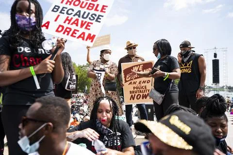 Commitment March in Washington DC, USA - 28 Aug 2020 Stock Photos