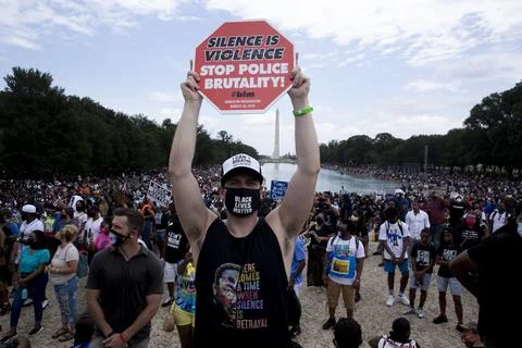 Commitment March in Washington DC, USA - 28 Aug 2020 Stock Photos