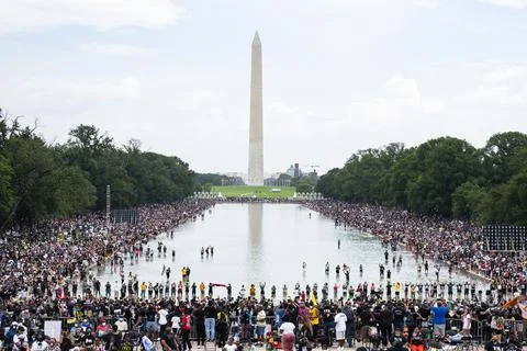 Commitment March in Washington DC, USA - 28 Aug 2020 Stock Photos
