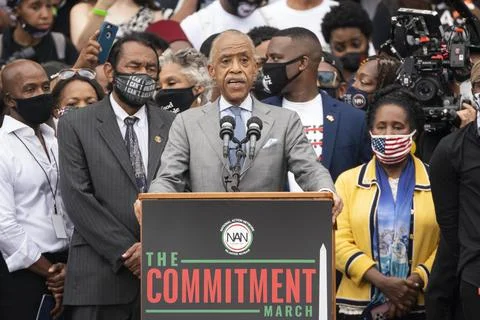 Commitment March in Washington DC, USA - 28 Aug 2020 Stock Photos