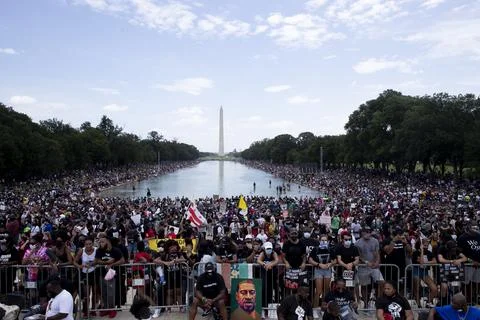 Commitment March in Washington DC, USA - 28 Aug 2020 Stock Photos