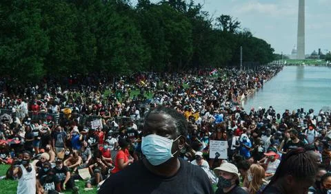 Commitment March in Washington DC, USA - 28 Aug 2020 Stock Photos