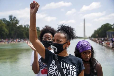 Commitment March in Washington DC, USA - 28 Aug 2020 Stock Photos