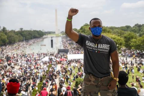 Commitment March in Washington DC, USA - 28 Aug 2020 写真素材