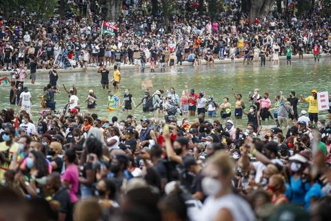 Commitment March in Washington DC, USA - 28 Aug 2020 写真素材