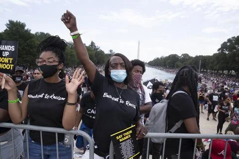 Commitment March in Washington DC, USA - 28 Aug 2020 Stock Photos