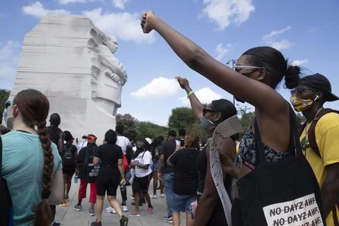 Commitment March in Washington DC, USA - 28 Aug 2020 Stock Photos