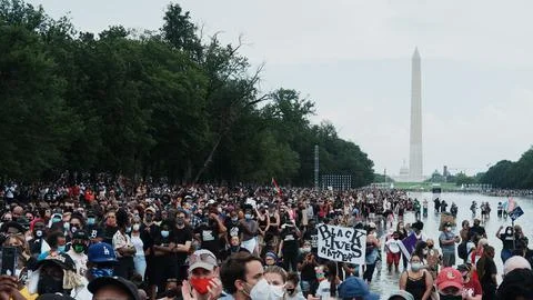 Commitment March in Washington DC, USA - 28 Aug 2020 写真素材
