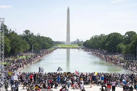 Commitment March in Washington DC, USA - 28 Aug 2020 Stock Photos