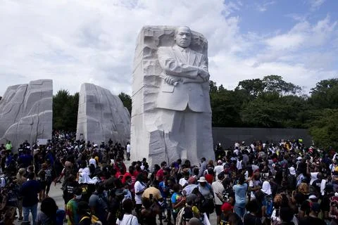 Commitment March in Washington DC, USA - 28 Aug 2020 스톡 사진