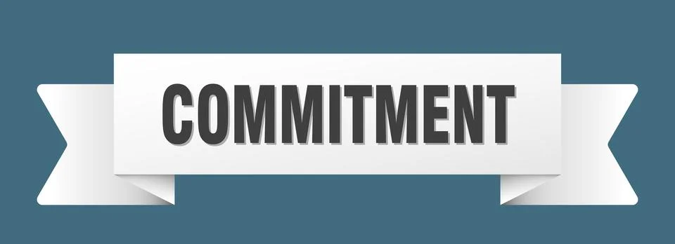 Commitment ribbon isolated on transparent background. commitment ribbon イラスト素材