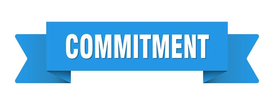 Commitment ribbon isolated on transparent background. commitment ribbon Stockillustratie