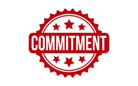 Commitment rubber grunge stamp seal vector Stock Illustration