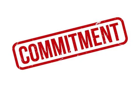 Commitment Rubber Stamp Seal Vector 스톡 일러스트