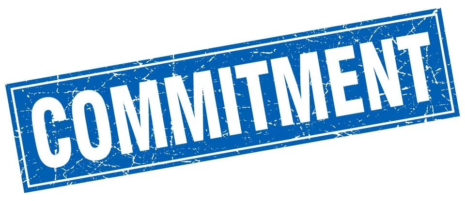 Commitment square stamp イラスト素材