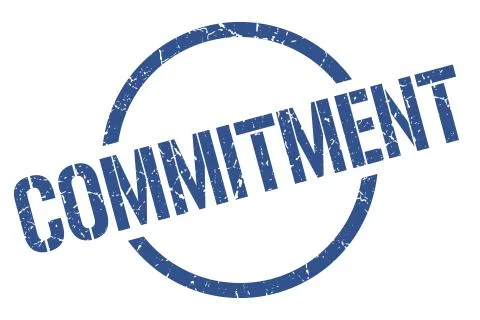 Commitment stamp Stockillustratie