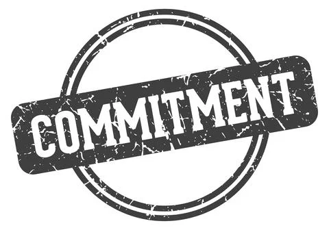 Commitment stamp Stockillustratie