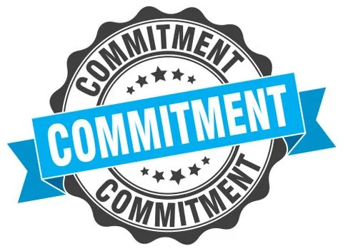 Commitment stamp. sign. seal 스톡 일러스트