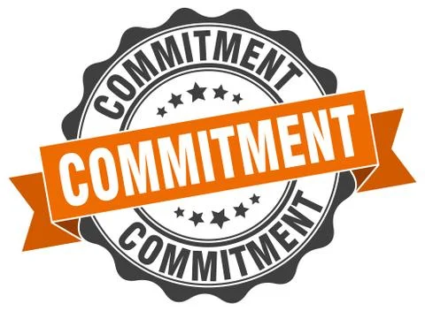 Commitment stamp. sign. seal イラスト素材