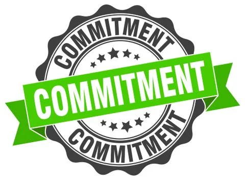 Commitment stamp. sign. seal Stockillustratie