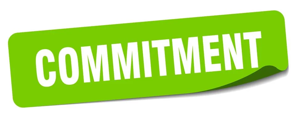 Commitment sticker. commitment label 스톡 일러스트