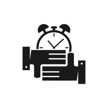 Commitment Teamwork Together Business Black Logo Illustration Vector Stock Illustration