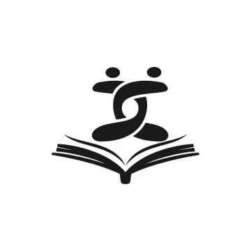 Commitment Teamwork Together Business Black Logo Illustration Vector イラスト素材