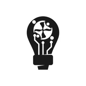 Commitment Teamwork Together Business Black Logo Illustration Vector Illustrazione stock