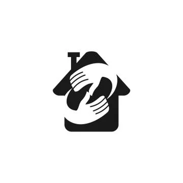 Commitment Teamwork Together Business Black Logo Illustration Vector 스톡 일러스트