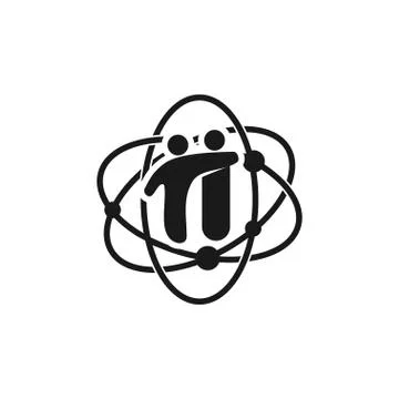 Commitment Teamwork Together Business Black Logo Illustration Vector Illustrazione stock