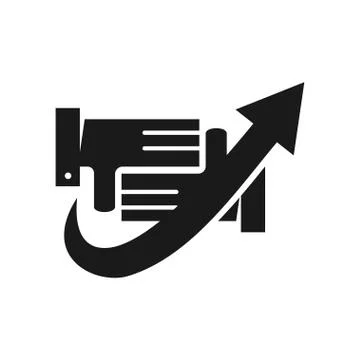 Commitment Teamwork Together Business Black Logo Illustration Vector Stock Illustration