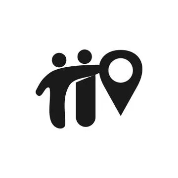 Commitment Teamwork Together Business Black Logo Illustration Vector Stock Illustration