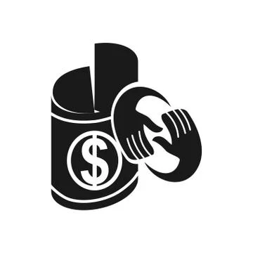 Commitment Teamwork Together Business Black Logo Illustration Vector 스톡 일러스트